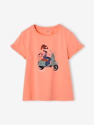 Girls-T-Shirt with Bicycle Motif for Girls