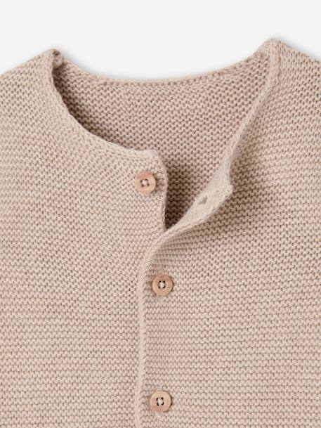 Baby Cardigan - BASICS 100% Cotton ecru+marl beige+navy blue 