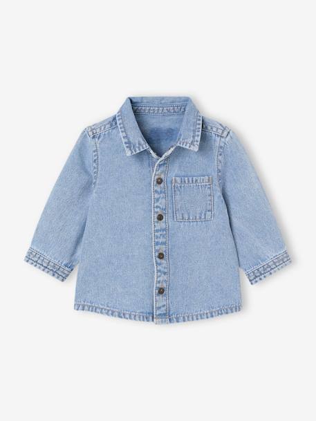 Denim Shirt with Press Studs for Babies double stone+stone 