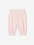 Floral print baby trousers pale pink 