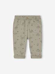 Baby-Trousers & Jeans-Printed Fleece Trousers for Babies