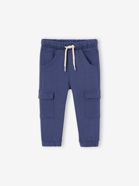 T-Shirt & Fleece Trousers Set for Babies indigo 