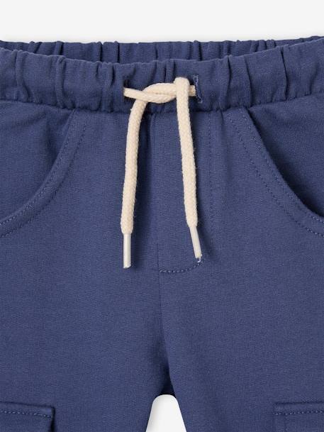 T-Shirt & Fleece Trousers Set for Babies indigo 