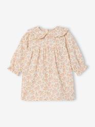 -Floral Cotton Gauze Dress for Babies