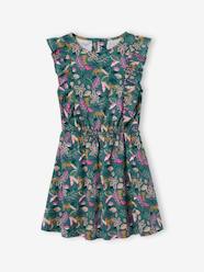 Girls-Printed frilled-sleeve dress for girls