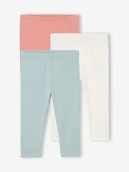 Baby-Pack of 3 Plain Leggings for Babies, BASICS