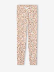 Girls-Printed Rib Knit Leggings, for Girls