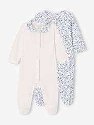 Baby-Pack of 2 floral sleepsuits