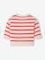 Openwork Knit Cardigan for Babies striped red 