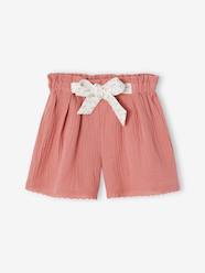 Girls-Cotton gauze shorts for girls