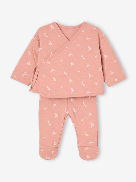 Floral newborn outfit rose 