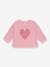 Sweatshirt in Plain Cotton for Babies, PETIT BATEAU rose 