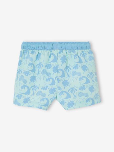 Printed Swim Shorts for Baby Boys grey blue+turquoise 