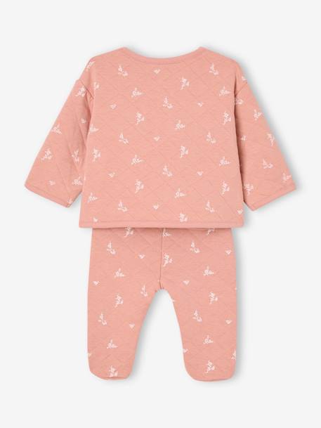 Floral newborn outfit rose 