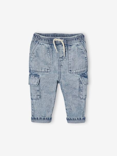 Baby battle jeans with elasticated waist double stone 