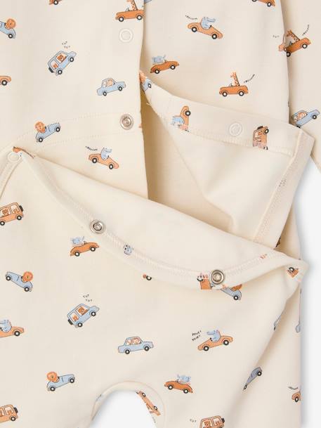 Sleepsuit little cars ecru 