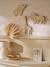 Set of 3 jungle animal wall decorations beige 