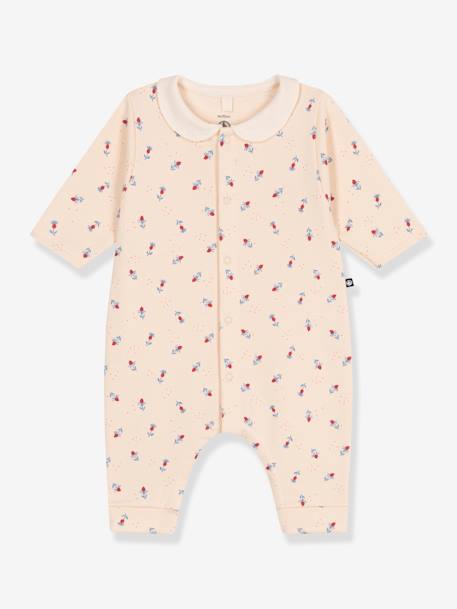 Fleece Jumpsuit for Babies, PETIT BATEAU vanilla 