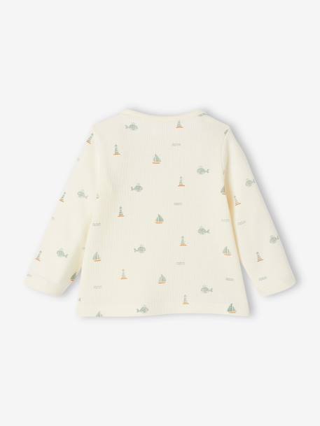 Baby sweatshirt with pocket ecru 