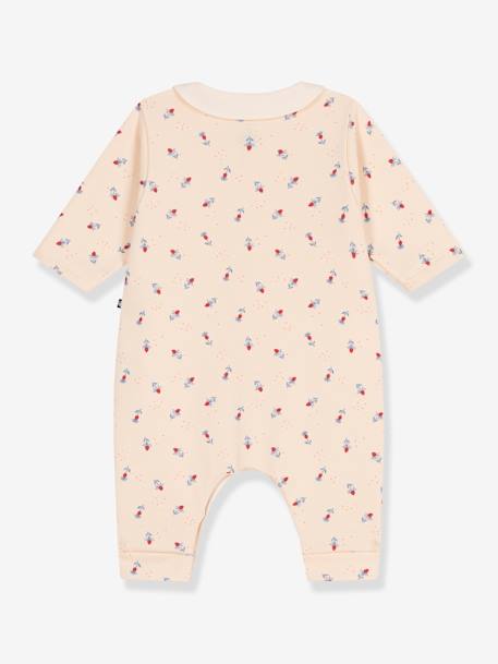 Fleece Jumpsuit for Babies, PETIT BATEAU vanilla 