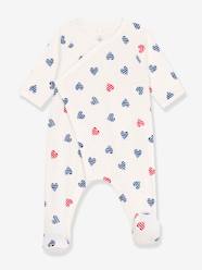 Baby-Striped Heart Cotton Pyjamas for Babies, PETIT BATEAU