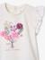 T-Shirt with Flowers in Relief, for Babies Light Pink+vanilla 