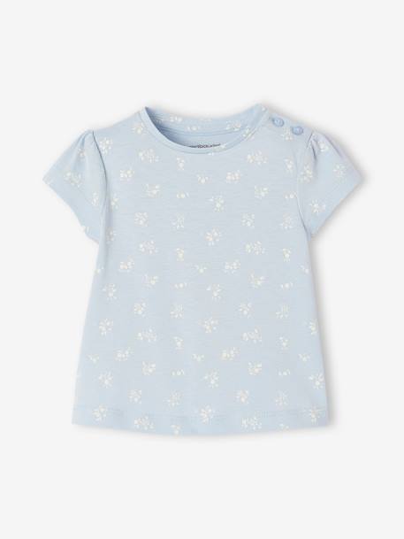 Pack of 2 short-sleeved baby t-shirts - BASICS pale pink+sky blue 