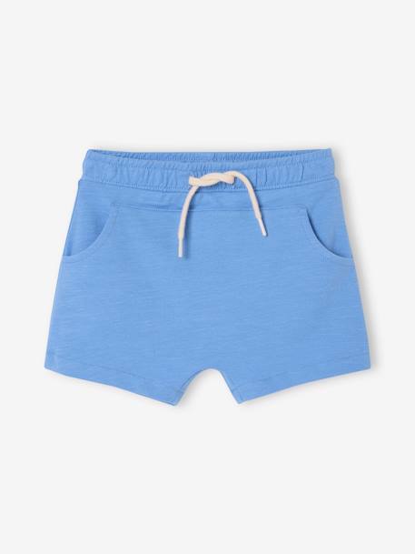 Bermuda Shorts in Fleece for Baby Boys aqua green+blue+BROWN MEDIUM SOLID+caramel+Dark Blue+Dark Blue Stripes 