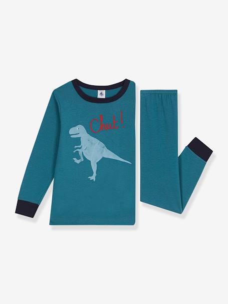 Dinosaur Pyjamas for Children, PETIT BATEAU petrol blue 