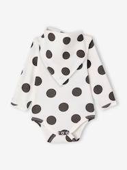 Baby-Bodysuit and bib gift set with polka dots