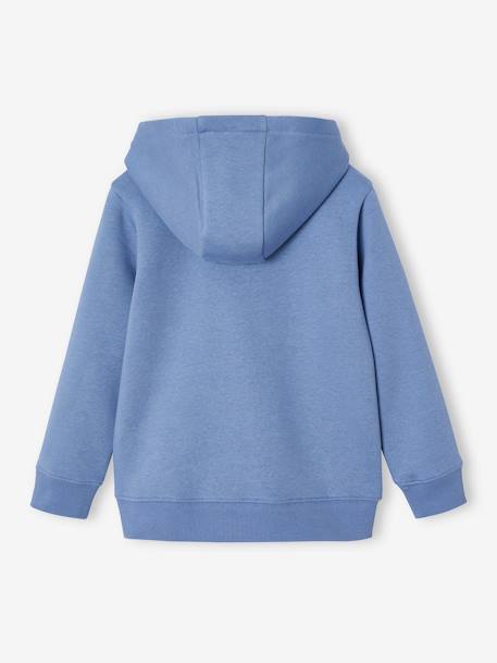 Basics Zipped Jacket with Hood for Boys chambray blue+night blue+ochre+red+turquoise 