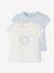 Pack of 2 short-sleeved baby t-shirts - BASICS pale pink+sky blue 