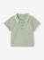 Polo Shirt with Embroidery on the Chest, for Baby Boys Dark Blue+sage green 