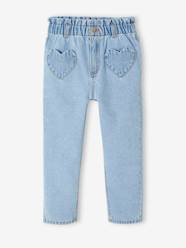 Paperbag Jeans, Heart-Shaped Pockets, for Girls