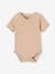 5 pack of short-sleeved baby bodysuits, Hot Air Balloon design ecru 