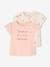 Pack of 2 short-sleeved baby t-shirts - BASICS pale pink+sky blue 