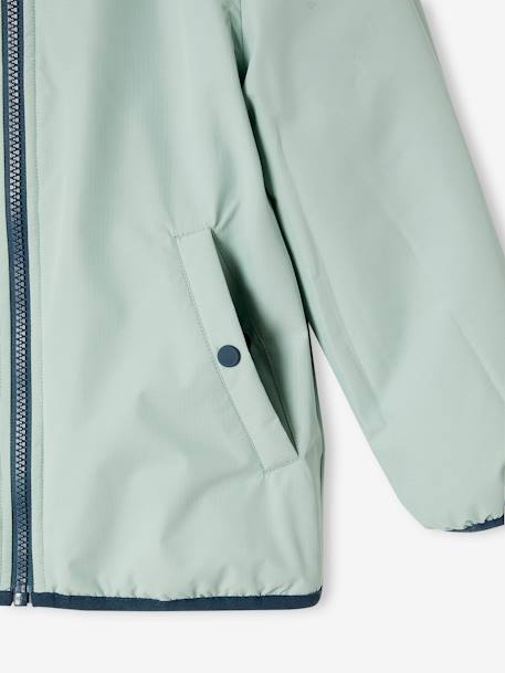 Reversible lightweight puffer jacket for boys ocean blue 