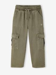 -Easy-to-Slip-On Cargo Trousers for Girls