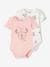 Pack of 2 MINNIE Short Sleeve Bodysuits for Babies by Disney® rose 