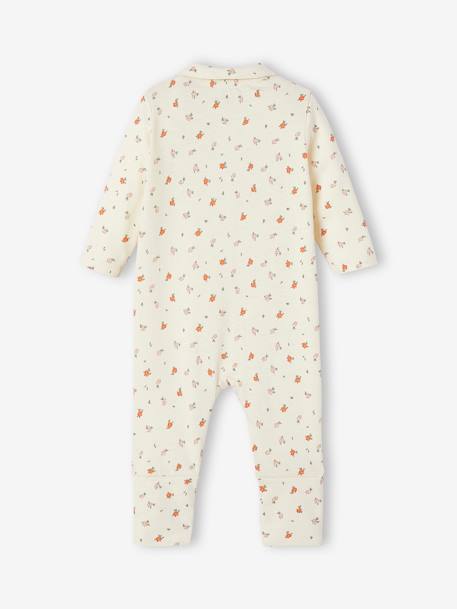 Floral convertible baby sleeping bag ecru 