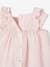 Baby girl dress and bonnet set pale pink 