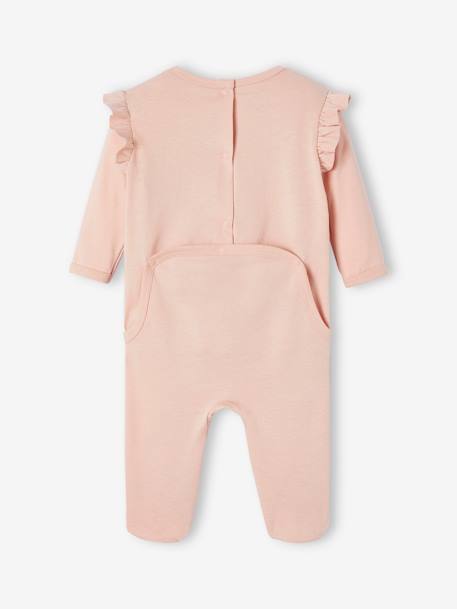 Pack of 2 bee sleepsuits rose 