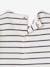 Striped long-sleeved baby t-shirt ecru 