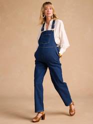 Maternity-Nursing Clothes-Wide Cut Denim Dungarees for Maternity, ENVIE DE FRAISE