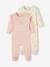 Pack of 2 bee sleepsuits rose 