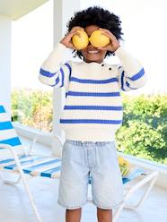 Boys-Easy-to-Slip-On Denim Bermuda Shorts for Boys