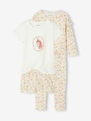 Girls-Nightwear-Pack of 2 Flower Power Pyjamas, BASICS