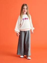 Girls-Wide Corduroy Trousers for Girls