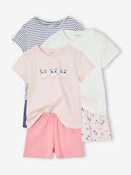 Girls-Nightwear-Pack of 3 Panda Pyjamas for Girls