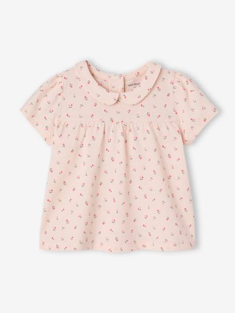 Pack of 2 baby T-shirts pale pink 